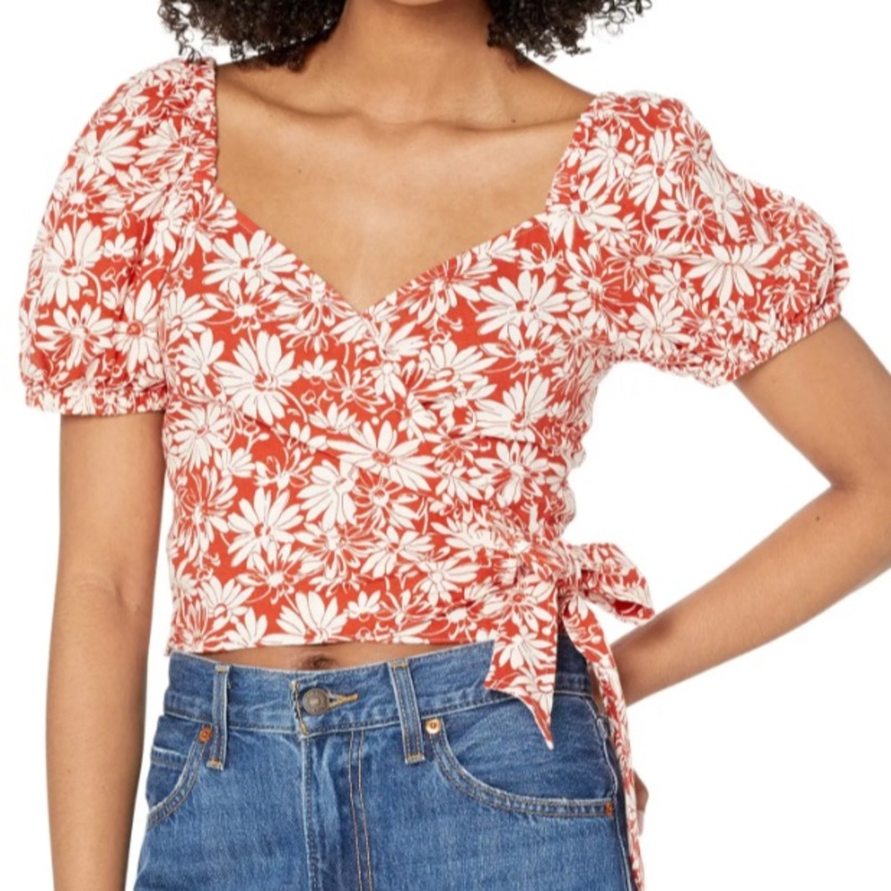 Madewell Anita Floral Tie-up Top
